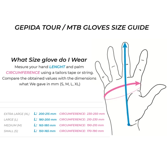 TOUR BICYCLE GLOVES BLUE