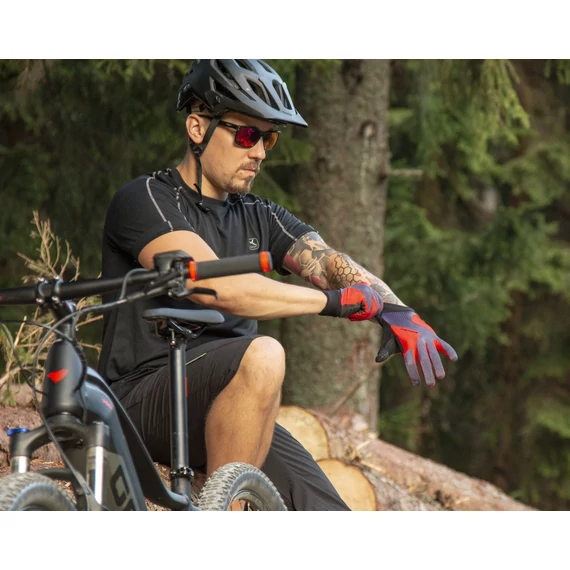 GEPIDA MTB RUKAVICE ČERVENÁ L