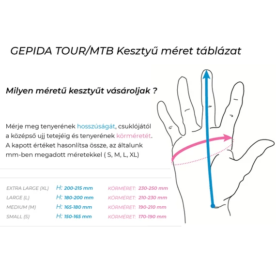 GEPIDA MTB RUKAVICE ČERVENÁ L